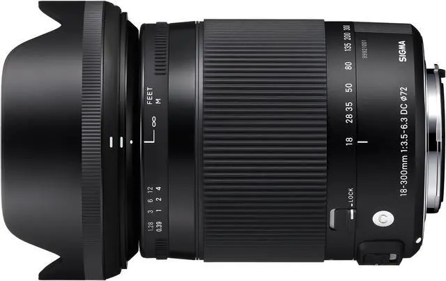 Alt view image 4 of 4 - Sigma 18-300mm F3.5-6.3 Contemporary DC Macro OS HSM Lens for Nikon