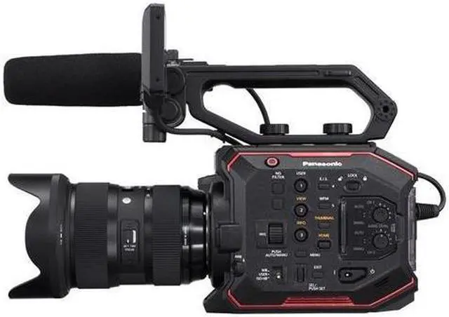 Alt view image 8 of 19 - Panasonic AU-EVA1 Digital Camcorder - 3.5" - Touchscreen LCD - MOS - 4K