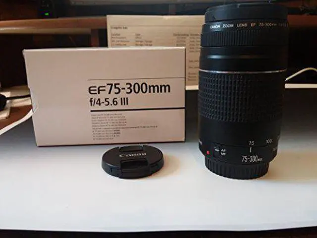 Alt view image 2 of 3 - Canon EF 75-300 mm F/4.0-5.6 III Lens (6473A003)
