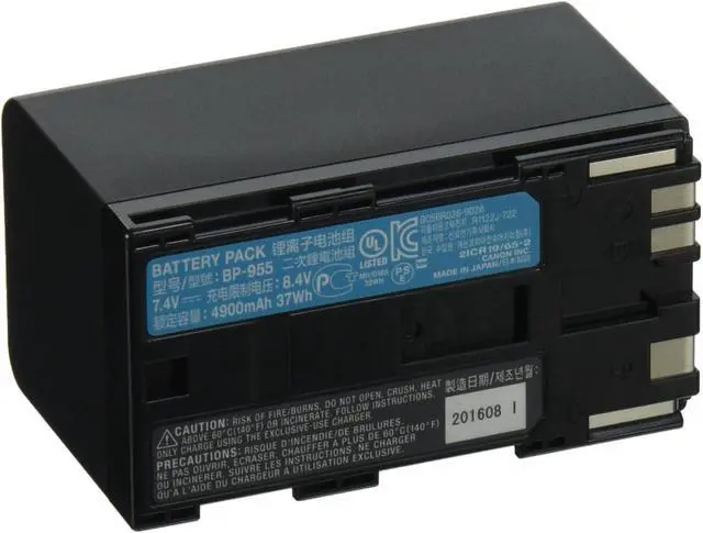 Alt view image 7 of 14 - Canon BP-955 Video Camera Battery Pack #4587B002