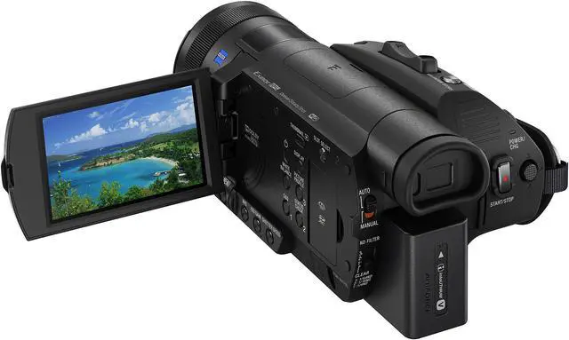 Alt view image 7 of 10 - Sony Handycam FDR-AX700 4K HD Video Camera Camcorder (Intl Model) With 128GB Memory Card + Carrying Case + HDMI Cable and more - Starter Kit