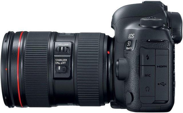 Alt view image 3 of 6 - Canon EOS 5D Mark IV DSLR Camera with 24-105mm f/4L II Lens (Intl Model) Standard Bundle