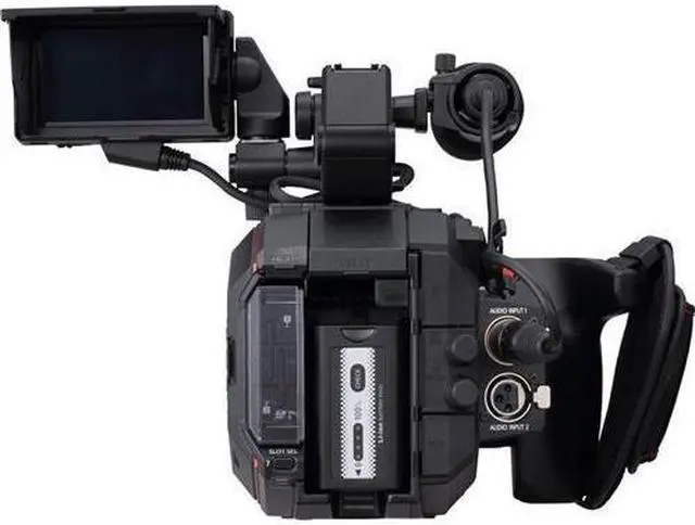 Alt view image 9 of 19 - Panasonic AU-EVA1 Digital Camcorder - 3.5" - Touchscreen LCD - MOS - 4K