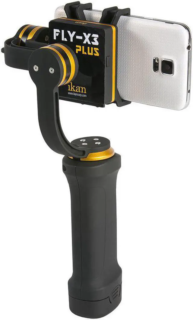 Main image of Ikan FLY-X3-PLUS 3-Axis Smartphone Gimbal Stabilizer Includes GoPro, Small and Larger Gimbal Cradles
