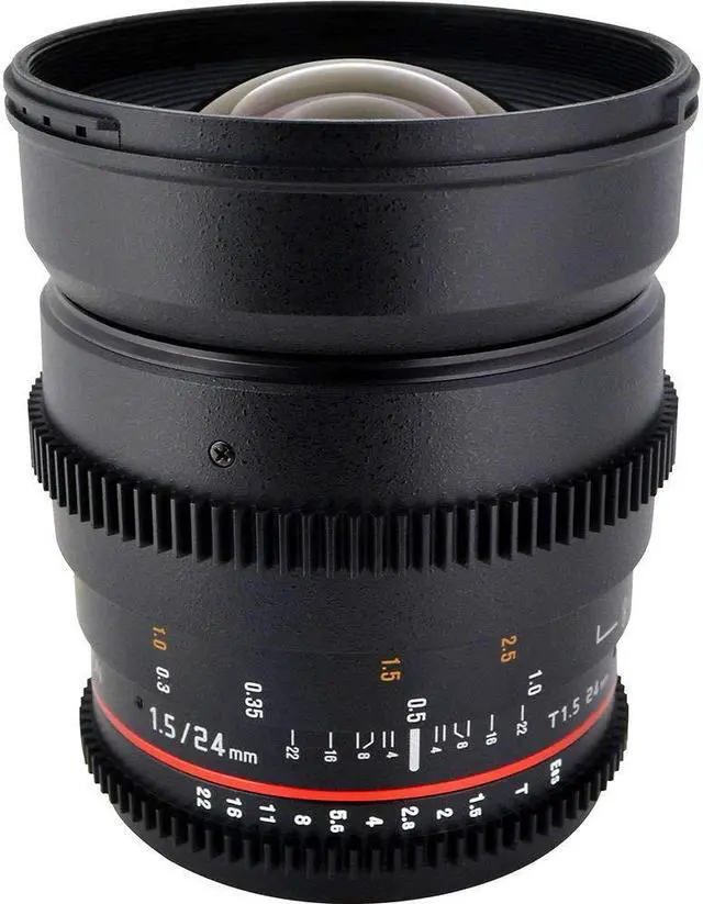 Alt view image 2 of 4 - ROKINON 24MM T/1.5 CINE Lens Nikon + Deluxe Lens Cleaning Kit
