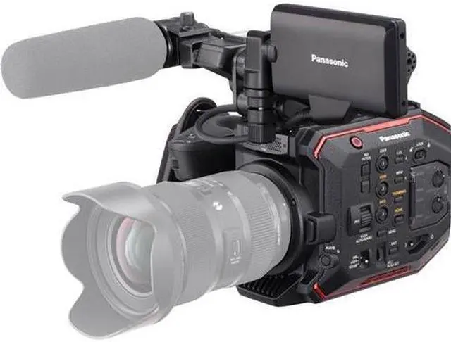 Alt view image 6 of 19 - Panasonic AU-EVA1 Digital Camcorder - 3.5" - Touchscreen LCD - MOS - 4K