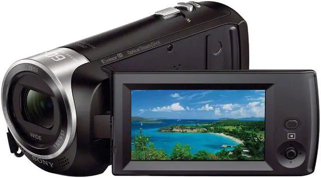 Alt view image 2 of 4 - Sony HDR-CX405 HD Handycam HDRCX405/B + External Rapid Charger + 32GB microSDHC Card + 64GB microSDXC + Carrying Case + Deluxe Cleaning Kit + Memory Card Wallet + MicroFiber Cloth Bundle