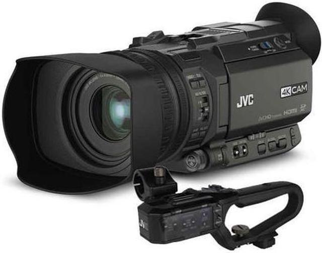 Alt view image 2 of 10 - JVC GY-HM170 4KCAM Professional Camcorder with Integrated 12x Optical Zoom Lens