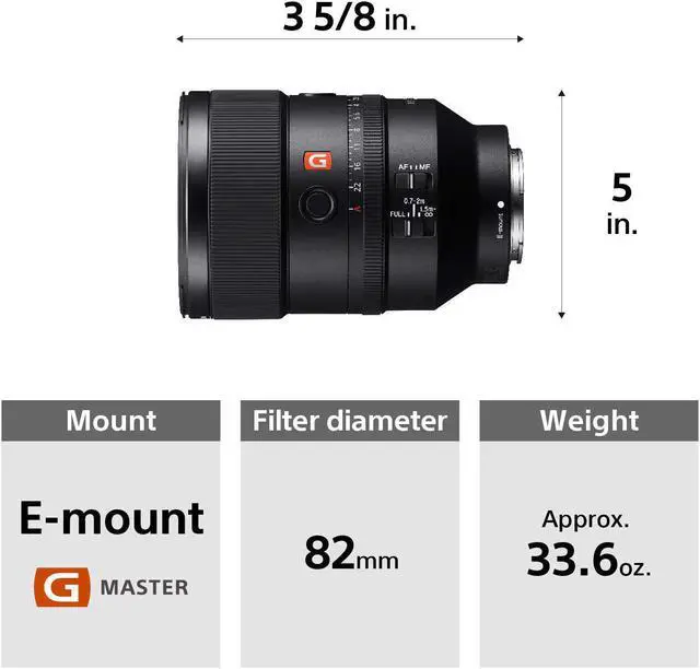 Alt view image 3 of 4 - FE 135mm F1.8 G Master Telephoto Prime Lens for Sony E-Mount