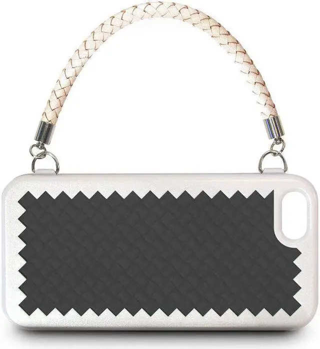 Main image of The Joy Factory New York Woven Handbag Case with Handle for for iPhone5/5S, CSD123- 1 Pack - Retail Packaging - Black