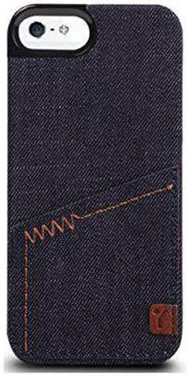 Main image of The Joy Factory Denim Premium Denim Hardshell Case with Pocket for iPhone5/5S, CSD110 (Indigo)