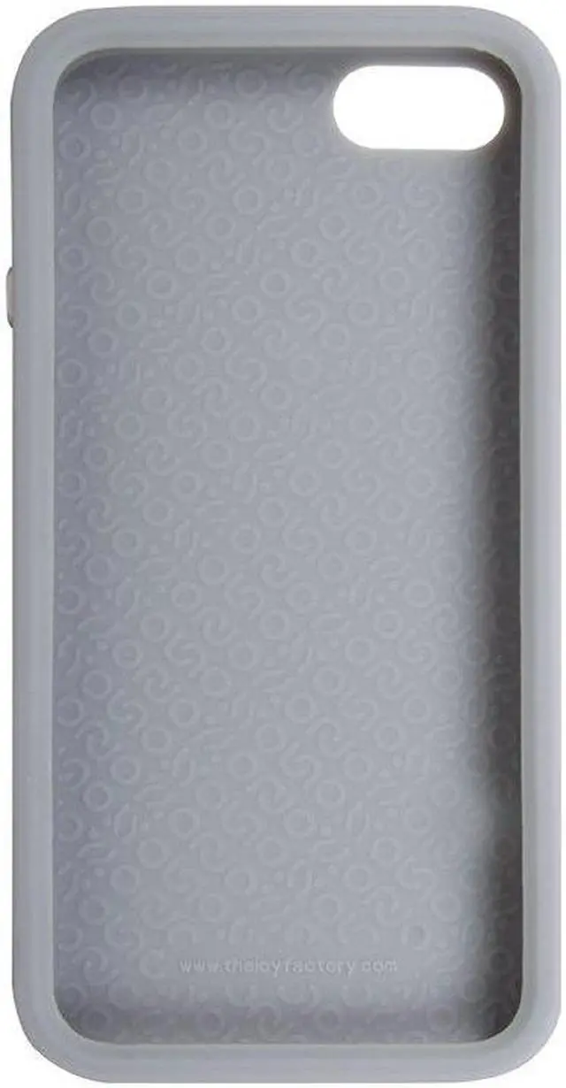 Alt view image 4 of 4 - The Joy Factory Jugar Soft Silicone Case with Metal Frame for iPhone5/5S, CSD101 (Gray)