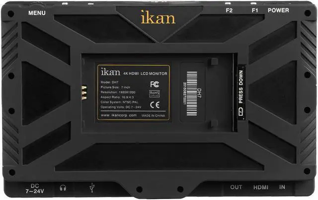 Alt view image 9 of 10 - iKan DH7 7" Full HD HDMI LED Monitor, 1920x1080 (Supports 4K Input)