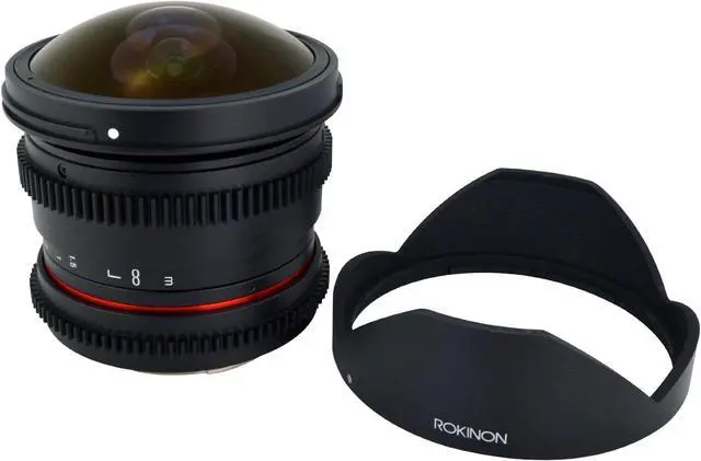 Alt view image 12 of 12 - Rokinon 8mm t/3.8 Fisheye Cine VDSLR Lens for Nikon #RKHD8MV-N