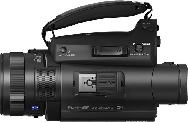 Alt view image 9 of 10 - Sony Handycam FDR-AX700 4K HD Video Camera Camcorder (Intl Model) With 128GB Memory Card + Carrying Case + HDMI Cable and more - Starter Kit