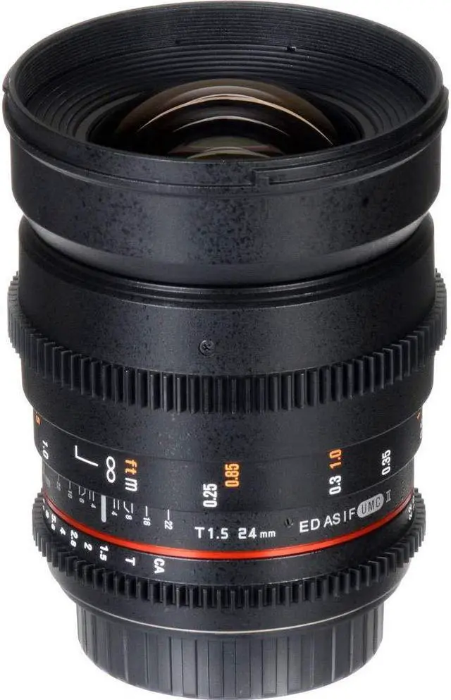Alt view image 4 of 4 - ROKINON 24MM T/1.5 CINE Lens Nikon + Deluxe Lens Cleaning Kit