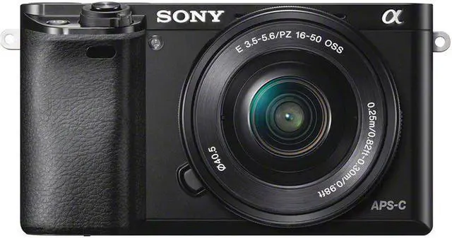 Alt view image 4 of 5 - Sony Alpha a6000 Mirrorless Camera with 16-50mm Lens Black With Soft Bag, Additional Battery, 64GB Memory Card, Card Reader , Plus Essential Accessories