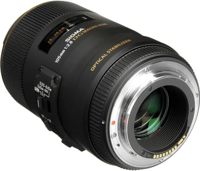 Alt view image 3 of 4 - Sigma 105mm f/2.8 EX DG OS HSM Macro Lens for Canon EOS Cameras + Deluxe Lens Cleaning Kit