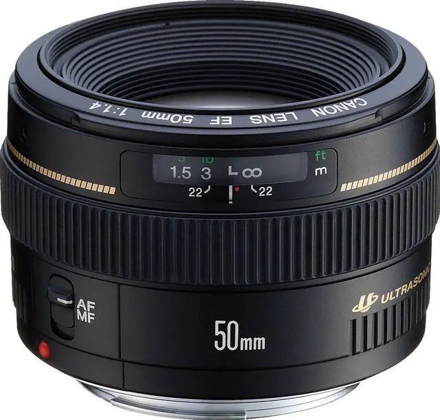Main image of Canon EF 50mm f/1.4 USM Standard & Medium Telephoto Lens for Canon SLR Cameras - Fixed