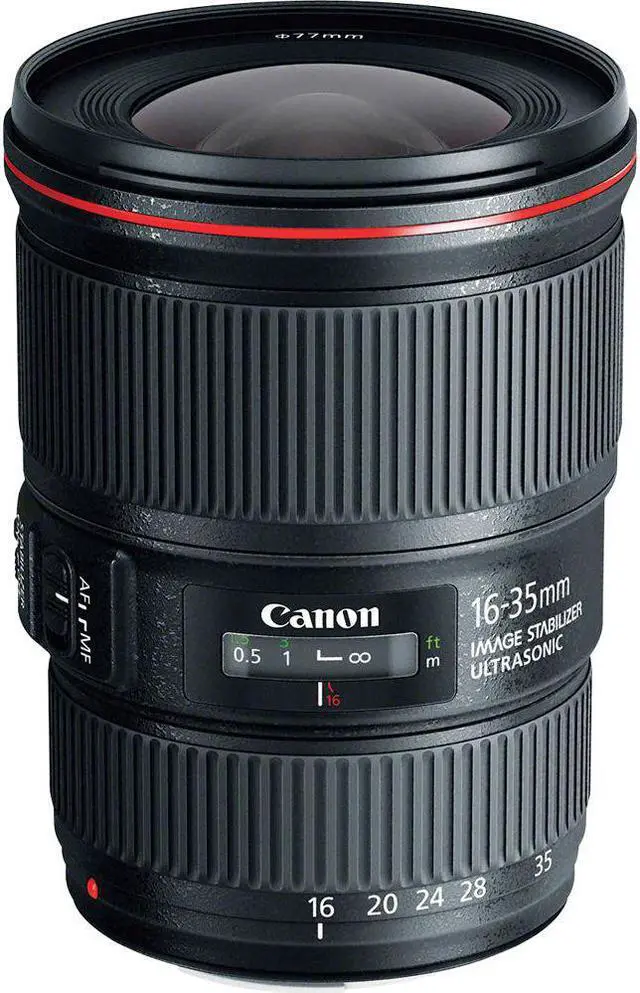 Alt view image 2 of 4 - Canon EF 16-35mm f/4L IS USM Lens (9518B002) with Bundle  Includes:  9PC Filter Kit, Sandisk 32GB SD + More