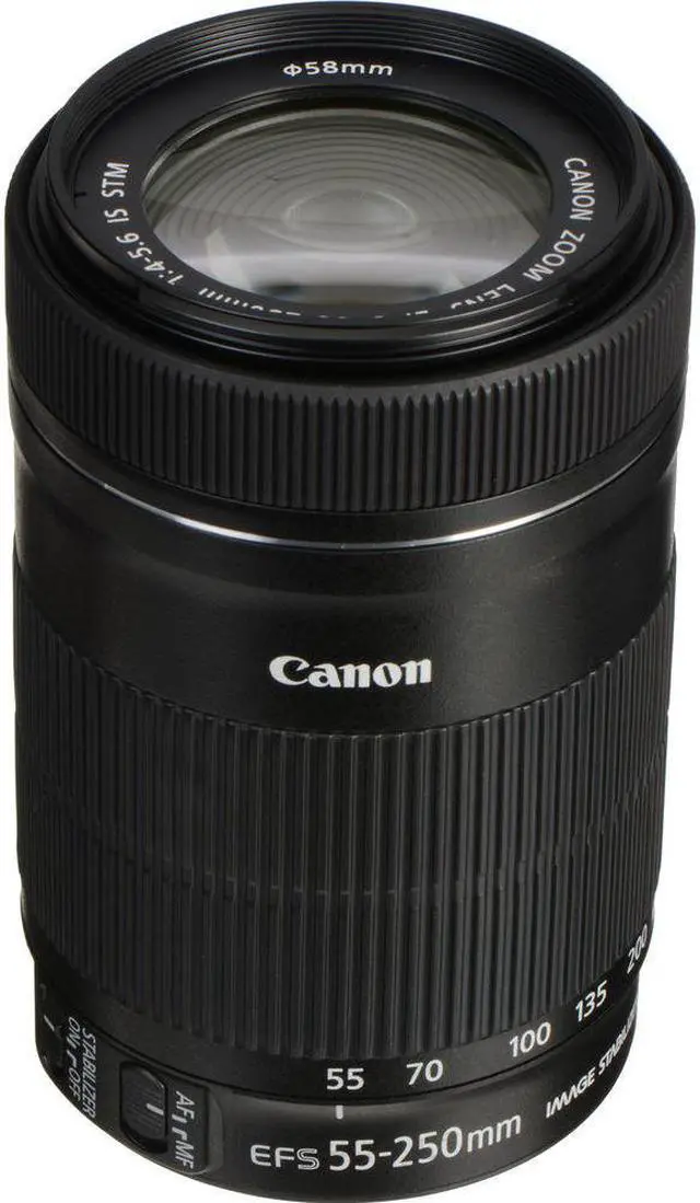 Alt view image 2 of 4 - Canon EF-S 55-250mm f/4-5.6 IS STM Lens (8546B002) + Filter + BackPack + More