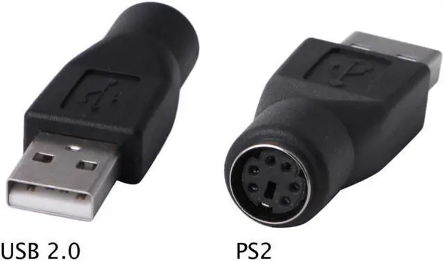 Main image of SANOXY PS/2 Female to USB Male Passive Adapter-Replacement for Keyboard, Mouse