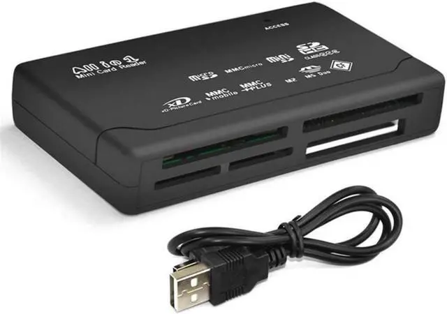 Main image of SANOXY USB 2.0 All-in-1 CF xD SD MS SDHC Memory Card Reader
