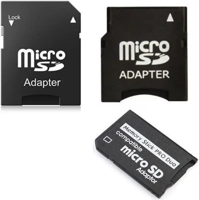 Main image of SANOXY 3 in1 MicroSD to Mini - MicroSD to SD - MicroSD to MS PRO DUO Memory Card Adapter Set