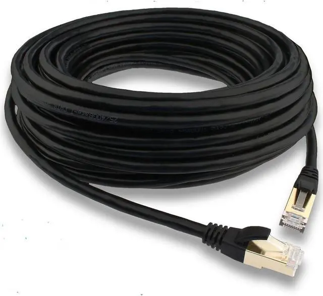 Main image of Cat 8 Ethernet RJ45 LAN Cable Super Speed 40Gbps Patch Network Gold Plated 50ft