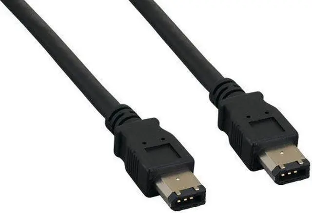 Main image of 10ft IEEE 1394a FireWire 400 6-pin to 6-pin, Black
