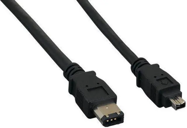 Main image of 6ft IEEE 1394a FireWire 400 6-pin to 4-pin, Black