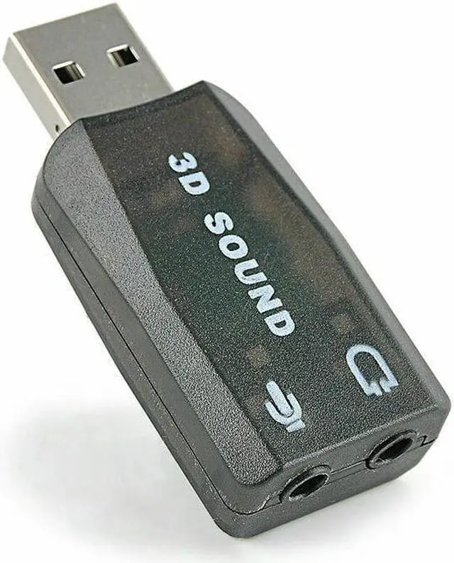 Main image of 5.1 USB to 3.5mm 3D Sound Card Audio Adapter Black