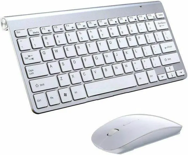 Main image of 2.4G Compatible Mini Wireless Keyboard And Mouse Set Silver