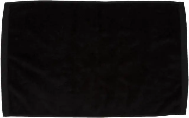 Main image of Premium Velour Hand Face Sports Towel 16 inch x26 inch Black