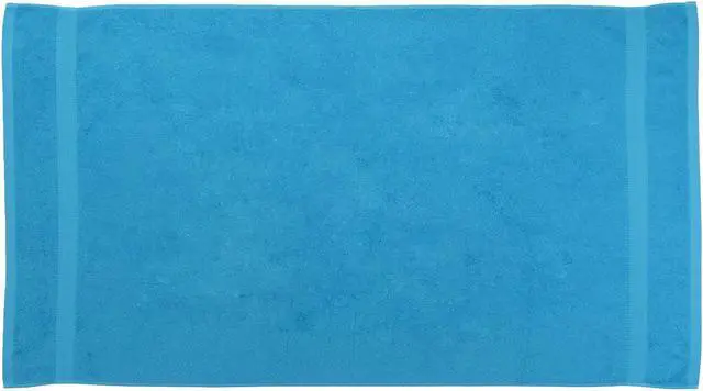 Main image of TowelSoft King size loop terry beach towel 35 inch x 65 inch Aqua