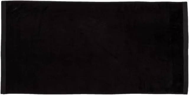 Main image of TowelSoft Jumbo Size Terry Dobby Hem Velour Beach Towel Velour Beach Towel 36 inch x 72 inch -Black