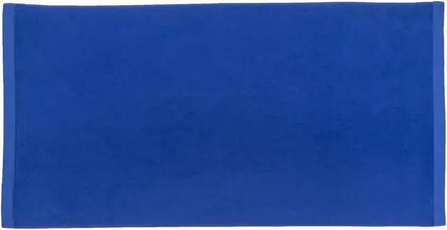 Main image of TowelSoft Jumbo Size Terry Dobby Hem Velour Beach Towel Velour Beach Towel 36 inch x 72 inch -Royal Blue