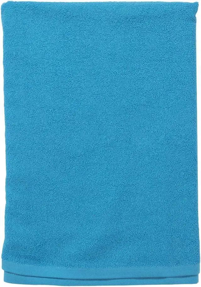 Main image of TowelSoft 100% Cotton Loop Terry Beach Towel 30 inch x 60 inch-Aqua