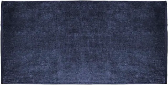 Main image of Large Terry Velour 100% Ring Spun Cotton Beach Towel-Navy