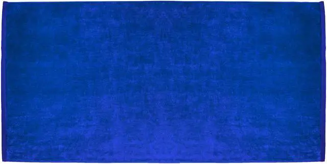 Main image of Large Terry Velour 100% Ring Spun Cotton Beach Towel-Royal