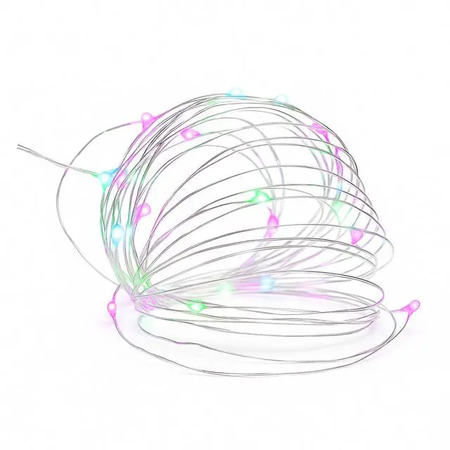Main image of Elegani 300 LED Curtain String Lights  9.8ft x 9.8ft Copper Wire, 8 Lighting Modes, Plug-In, Indoor/Outdoor Fairy Lights for Wall, Window, Party, Wedding, and Holiday Decor-Multi Color