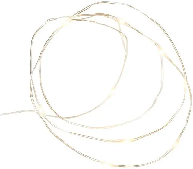 Main image of Elegani 100 LED White Fairy Lights  33 Ft Silver Copper Wire String Lights, White Glow, 8 Modes, Indoor Decorative Lighting for Wedding, Bedroom, Party or Centerpieces