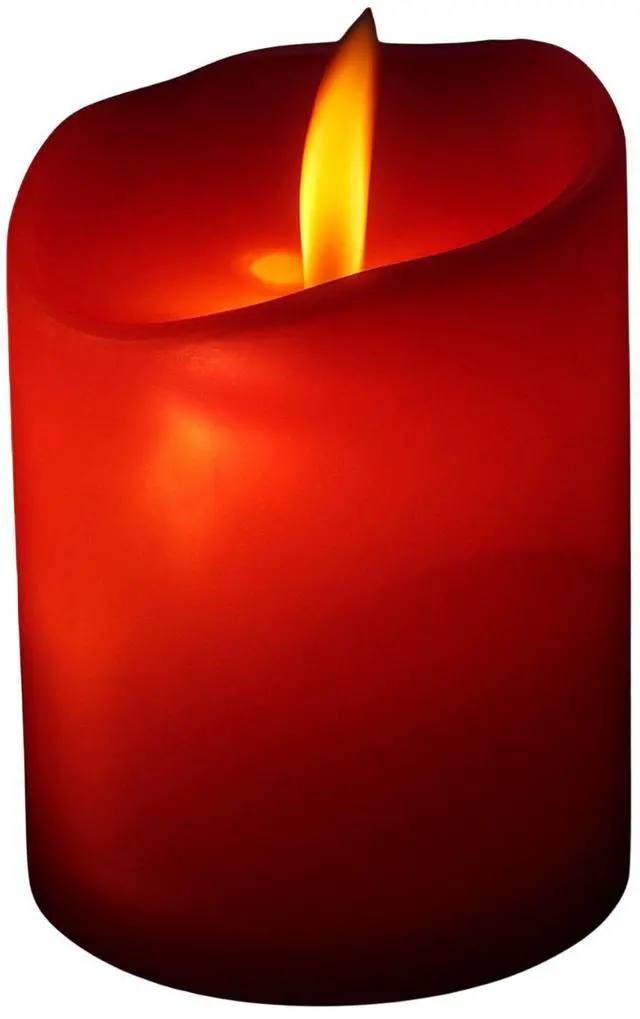Main image of Elegani Small Flameless LED Candle 12 Pack  2.75" Red Tealight Flickering Lights for Indoor Decor, Events, Holidays