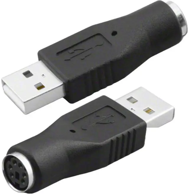 Alt view image 2 of 2 - SANOXY PS/2 Female to USB Male Passive Adapter-Replacement for Keyboard, Mouse
