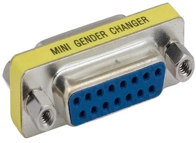 Main image of SANOXY Cables and Adapters; 2 PACK ofDB15 Female to Female Mini Gender Changer