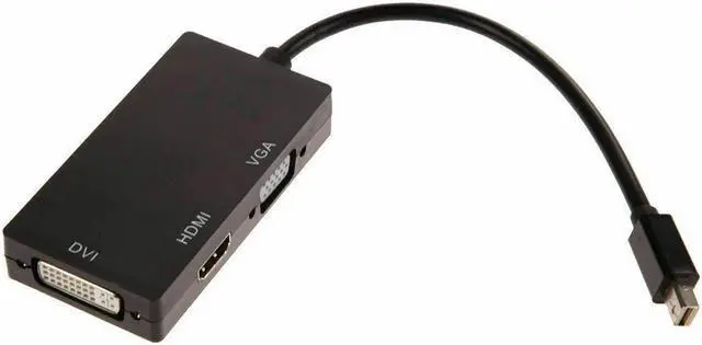 Main image of Mini DisplayPort Thunderbolt Male To DVI D HDMI VGA Adapter Converter