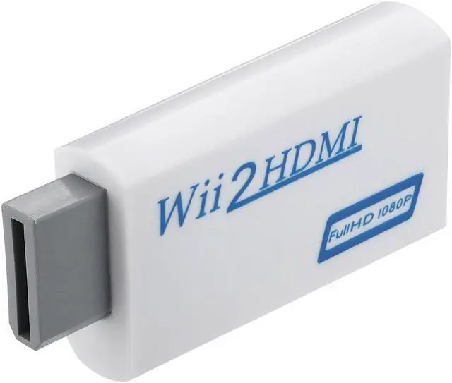 Main image of White Portable W ii to HDMI W ii 2 HDMI Full HD Converter Audio Output Adapter TV