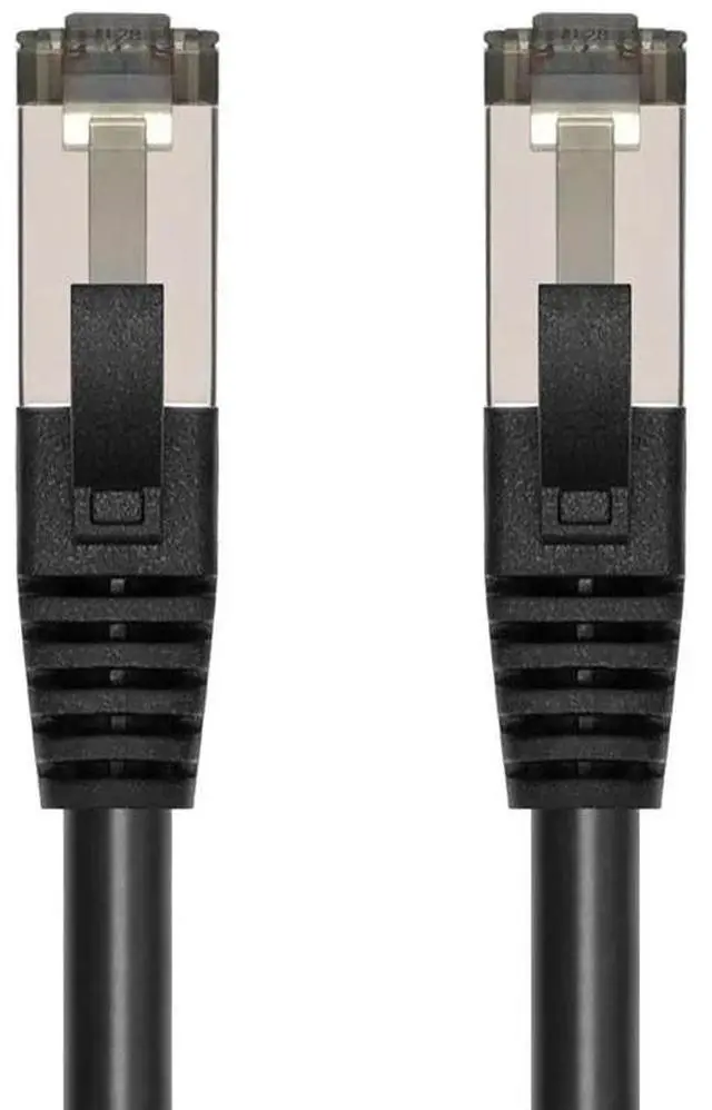 Main image of SANOXY Cat8 Ethernet Cable 0.5FT, Ultra Short 40Gbps Patch Cord, S/FTP Double Shielded, 28AWG Pure Copper, 2GHz Bandwidth, Snagless RJ45 Network Cable, Black.