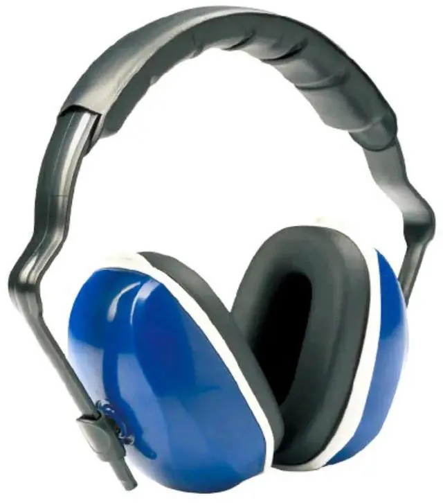 Alt view image 5 of 5 - Sanoxy Hearing Protection Earmuffs with Soft Foam Cushions, Adjustable Headband and Comfortable Fit for Work and Outdoor Use-Blue