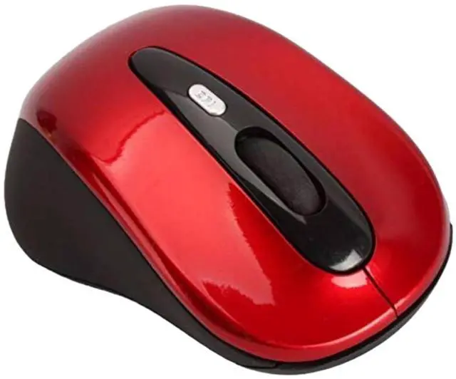 Alt view image 3 of 4 - Sanoxy Compact Wireless Optical Mouse Red